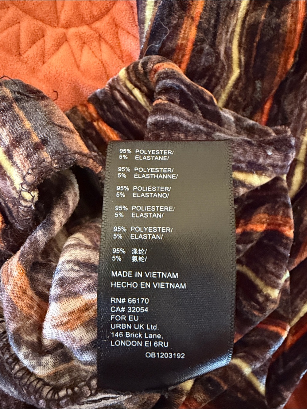 Urban Outfitters⚡️Crushed Velvet Striped Flare Pants - Picture 7 of 8